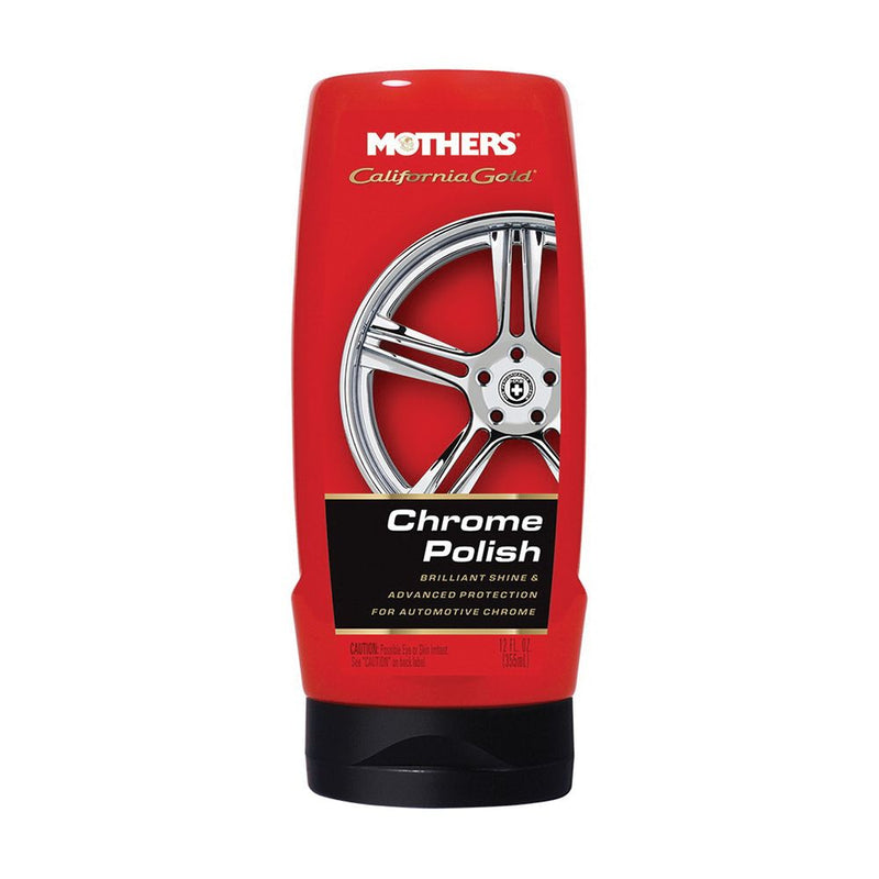 05212 California Gold 12 oz Blue Chrome Polish Liquid for Wheels and Trim