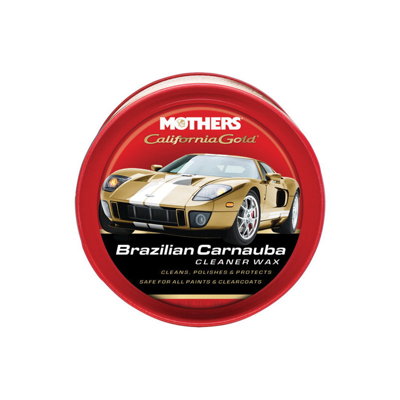 Mothers California Gold 05500 Brazilian Carnauba Cleaner Wax, 12 oz Tin Box, Pink, Paste