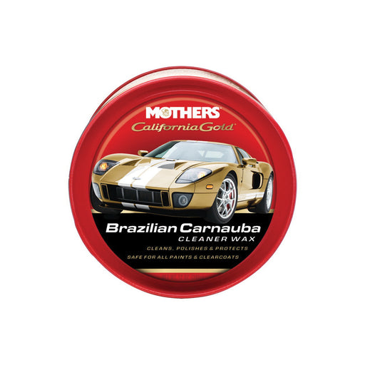 Mothers California Gold 05500 Brazilian Carnauba Cleaner Wax, 12 oz Tin Box, Pink, Paste