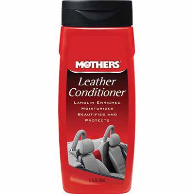 Mothers 06312 Leather Conditioner, 12 oz Bottle, Liquid, Coconut, White, Beige