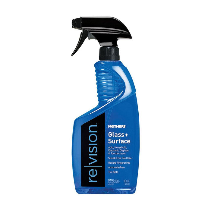 Mothers Revision 06624 Glass and Surface Cleaner, 24 oz Aerosal Can, Blue, Liquid
