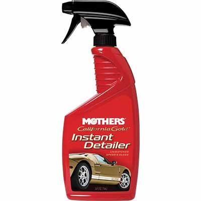 Mothers California Gold 08224 Instant Detailer, 24 oz Spray Bottle, Liquid, White, Clear