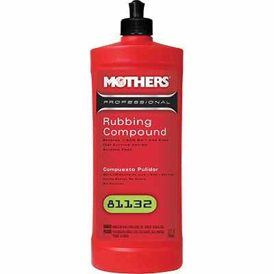 Mothers 81132 Professional Rubbing Compound, 32 oz Bottle, Liquid, White