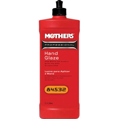 Mothers Professional 84532 Hand Glaze, 32 oz Can, White, Liquid