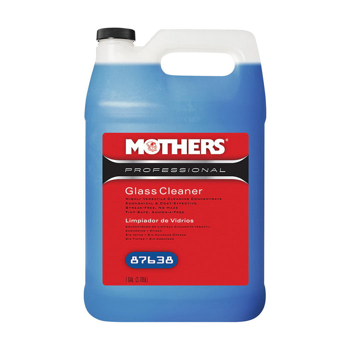 Mothers Professional 87638 Glass Cleaner, 1 gal Can, Blue, Liquid
