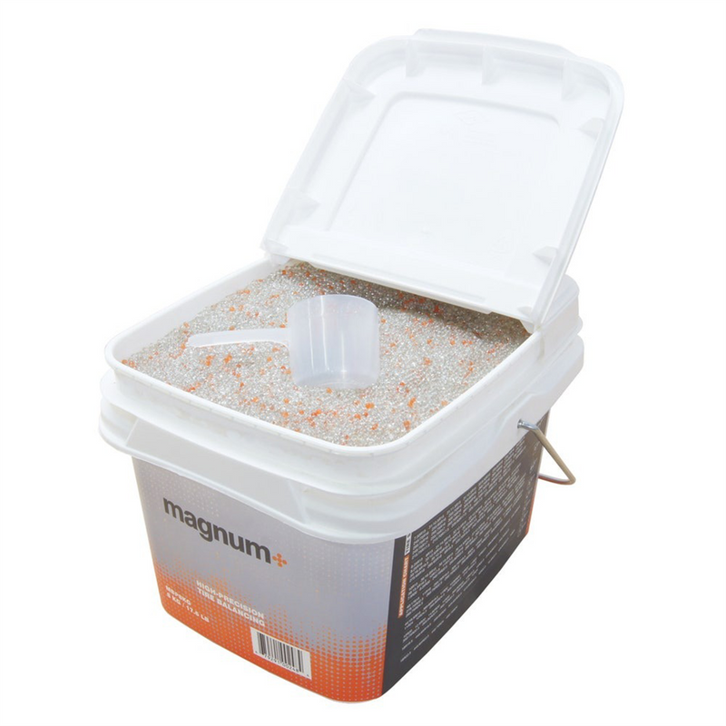MAGNUM+ Tire Balancing Beads 17.6 lb Bulk Tub (8 kg)