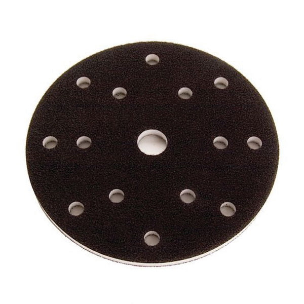 Mirka Abrasives, Inc. Mirka 1066F Grip Faced Interface Pad, 6 in Dia x 3/8 in THK, Hook and Loop Att