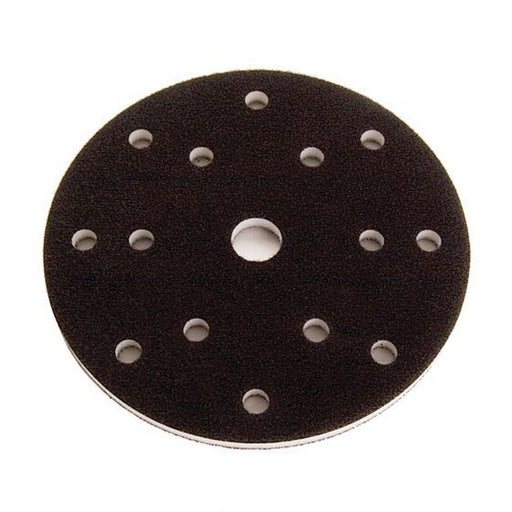 Mirka Abrasives, Inc. Mirka 1066F Grip Faced Interface Pad, 6 in Dia x 3/8 in THK, Hook and Loop Att