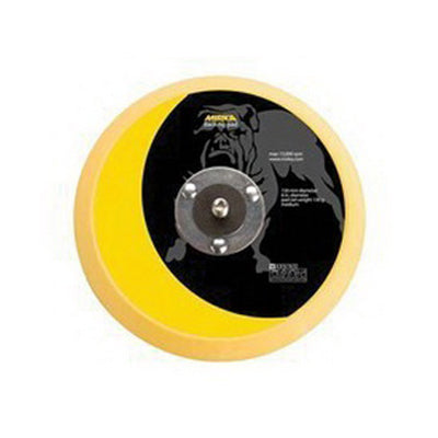 Mirka Abrasives, Inc. Mirka 106GG Grip Faced Back-Up Pad, 6 in Dia, Hook and Loop Attachment