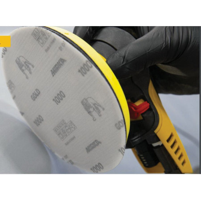 Mirka Gold 23-6NHF-1500 Semi Open-Coated Sanding Disc, 6 in Dia, 1500 Grit