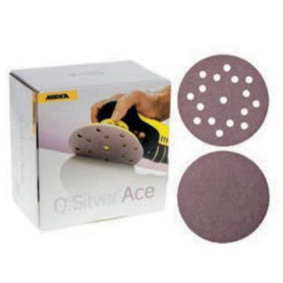 Mirka Abrasives, Inc. Mirka Q.Silver Micro 2C611800 2C Series Semi-Open Coated Grip-On Sanding Disc,