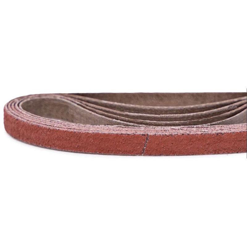Mini File Belt 661218CG 1/2 in x 18 in Coarse Ceramic Maroon