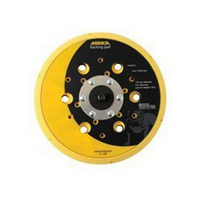Mirka Abrasives, Inc. Mirka 916GV48 Grip Faced Vacuum Back-Up Pad, 6 in Dia, Hook and Loop Attachmen