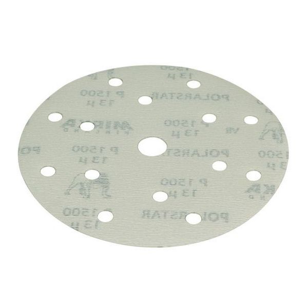 Mirka Abrasives, Inc. Mirka Polarstar FA62205081 FA Series Semi-Open Coated Grip-On Sanding Disc, 6