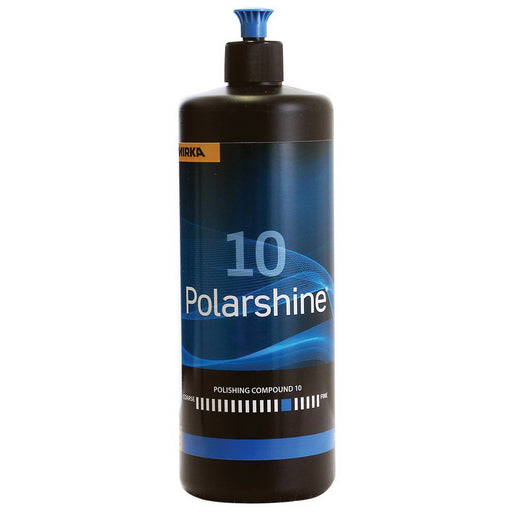Mirka Abrasives, Inc. Mirka Polarshine PC10-1L Polishing Compound, 1 L Bottle, White, Paste