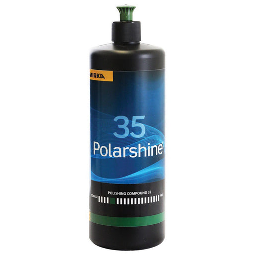 Mirka Abrasives, Inc. Mirka Polarshine PC35-1L Polishing Compound, 1 L Bottle, White, Paste