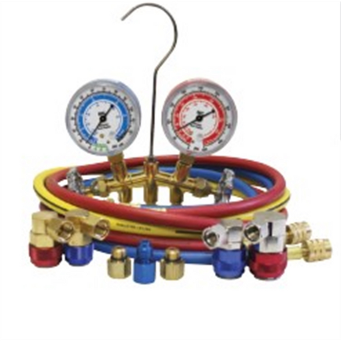 Mastercool / 1234YF Dual brass gauge set