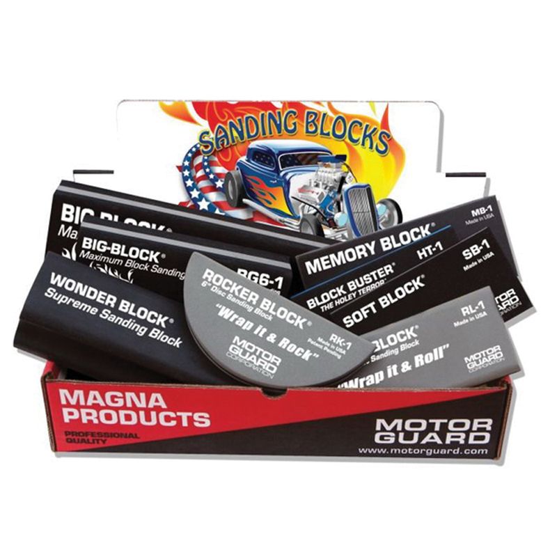AP-3 Assorted Sanding Block Pack with PSA attachment, eight blocks for cutting and