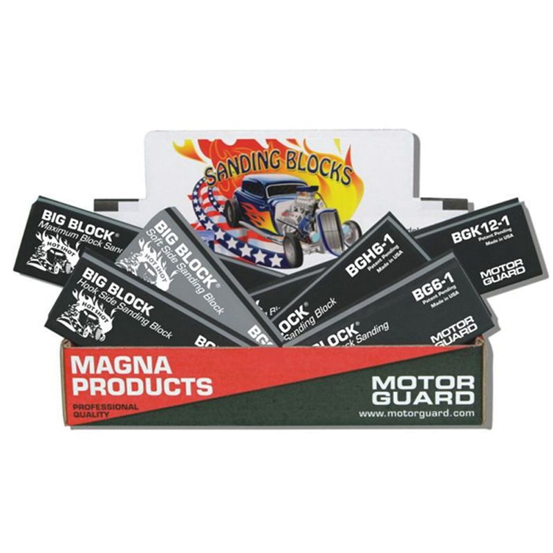 AP-4 Big-Block Assorted Sanding Block with PSA Attachment, Pop-up Counter Display Pack