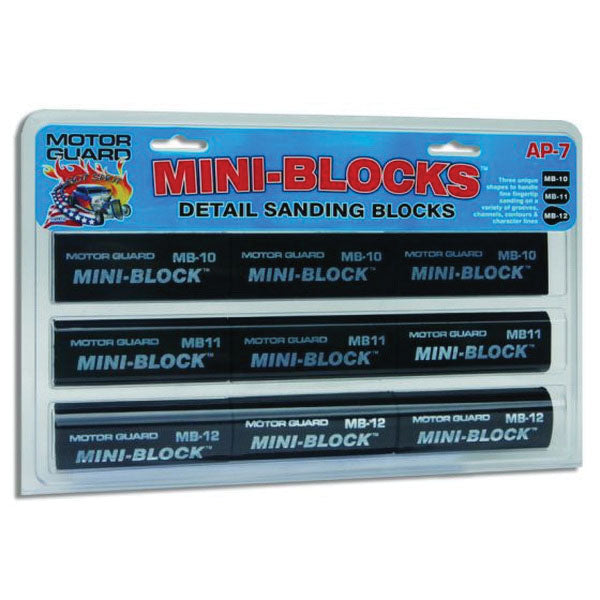 Motor Guard Corporation (Optima) GUARD Mini-Block AP-7 Assorted Pack Sanding Block, 3-1/2 in L