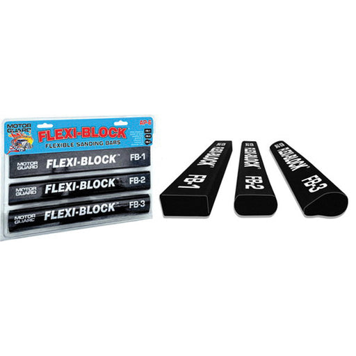 Motor Guard Corporation (Optima) GUARD Flexi-Block FB-1 Sanding Block, 1-7/16 in W x 11 in L, 3/4 in