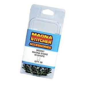 MS2007 W-Shaped Stake, 0.028 in Dia Wire, Stainless Steel for Magna-Stitcher