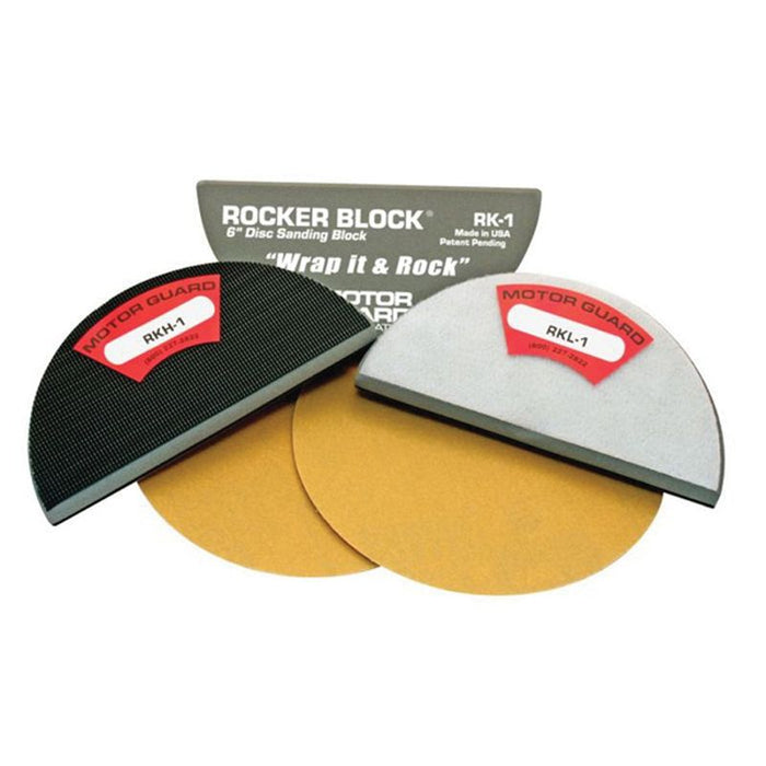 Motor Guard GUARD Rocker-Block RKL-1 Loop Facing Sanding Block, 2-3/4 in W x 6 in L, Hook and Loop A
