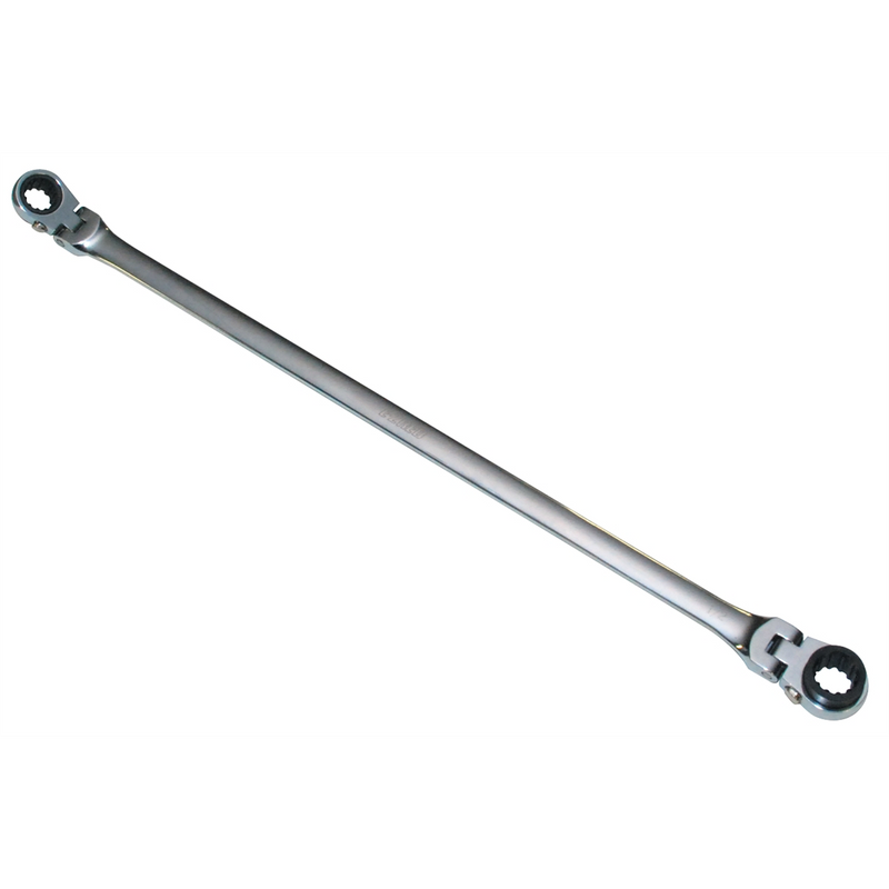 7/16"X1/2" RATCHET DOUBLE BOX FLEX WRENCH
