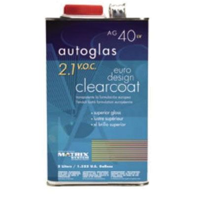 Matrix Systems Autoglas AG-40.L05 Euro Design Clear Coat, 5 L, High Solids Content, 2:1 Mixing