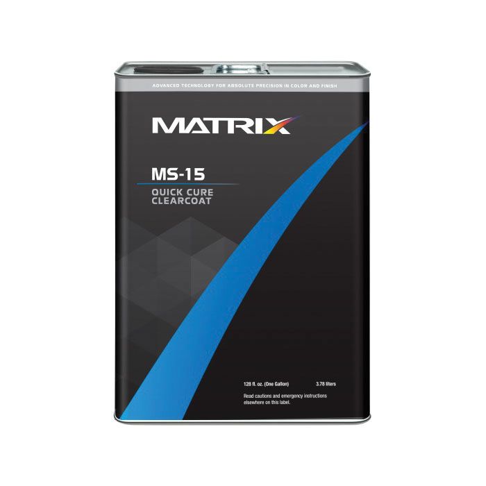 Matrix Systems MS-15-G01 Quick Cure Urethane Clearcoat, 1 gal Can, 68.9 g/L VOC, 4:1 Mixing