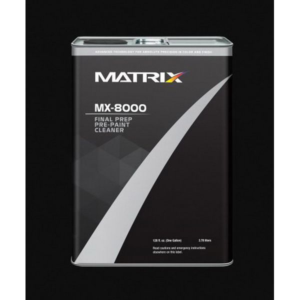 Matrix Systems MX-8000-G01 Pre-Paint Wax and Grease Remover, 1 gal Can, 100 g/L VOC