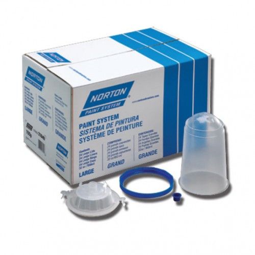 Abrasives 54196 Vented Paint Cup Kit with 50 Cups, 50 Lids, 10 Plugs, 5 Flat Lids