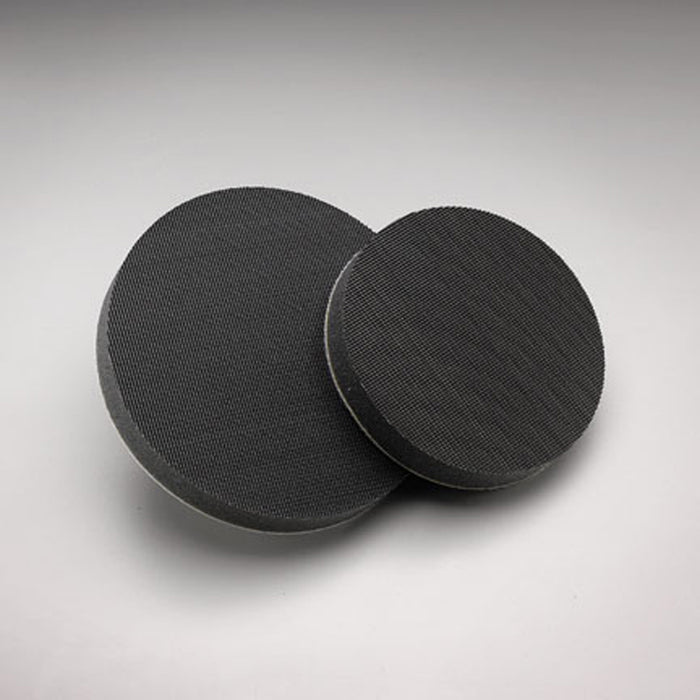 Norton Abrasives Norton 05457 Interface Pad, 3 in Dia x 1/2 in THK, Hook and Loop Attachment — Black
