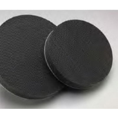 Norton Abrasives Norton 02162 Interface Pad, 6 in Dia x 3/4 in THK, Hook and Loop Attachment — Black