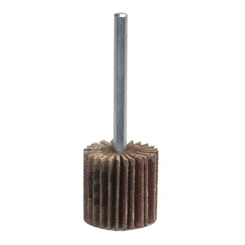 Norton Abrasives Norton 02581 R207 Series Grinding Mini Flap Wheel, 1 in Dia, P80 Grit, Aluminum Oxi