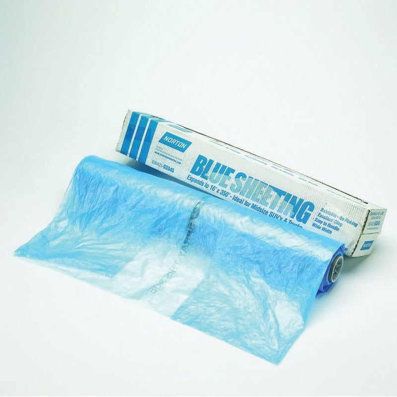 Premium Blue Plastic Sheeting 03344 - 12 ft Wide x 400 ft Length, 0.4 mil Thickness