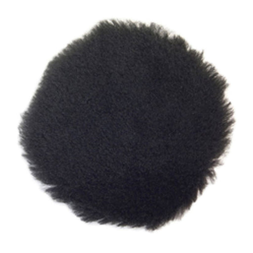 Norton Abrasives Norton 03670 Buffing Pad, 3 in Dia, Hook and Loop Attachment, Natural Lambswool Pad