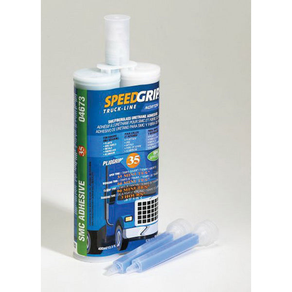 Norton Abrasives Norton Speed Grip 04673 2-Part Adhesive, 400 mL Cartridge, Beige, Liquid
