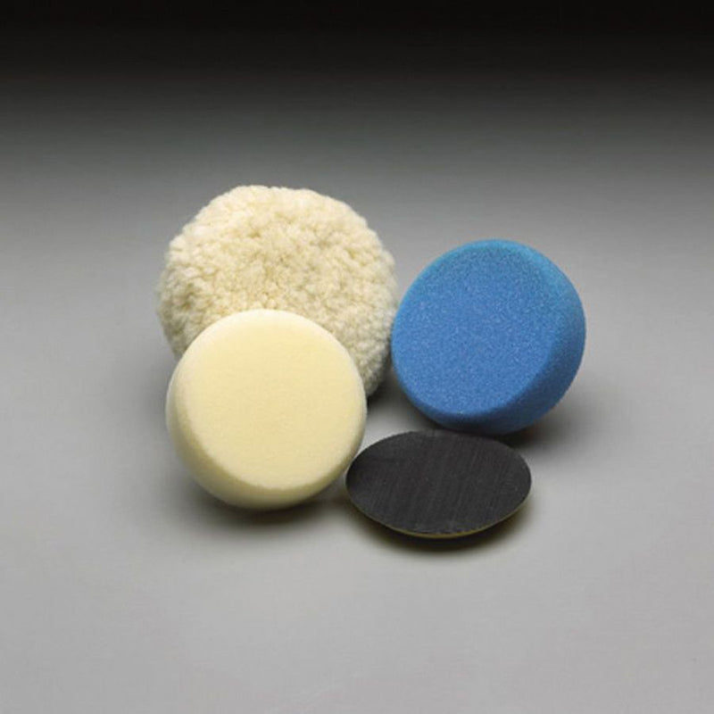 Norton 43832 Super Cut Pad, 3 in Dia, Hook and Loop Attachment, Wool Pad