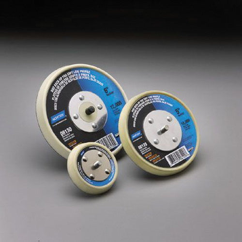 Norton Abrasives Norton 06130 Low Profile NorGrip Back-Up Pad, 6 in Dia, Hook and Loop Attachment