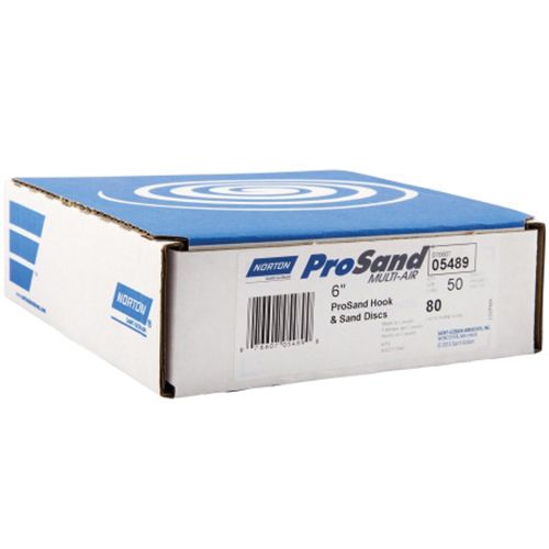 Dryice Multi-Air Cyclonic 07745 NorGrip Sanding Disc 5 in P80 Ceramic Alumina Hook and Loop