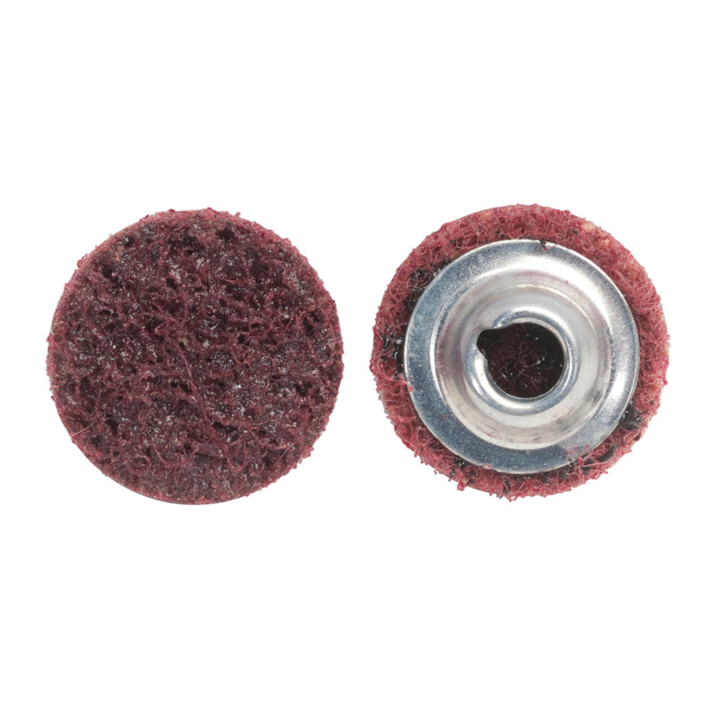 Norton Abrasives Norton Bear-Tex Rapid Prep 09190 Non-Woven Quick Change Sanding Disc, 2 in Dia, 120