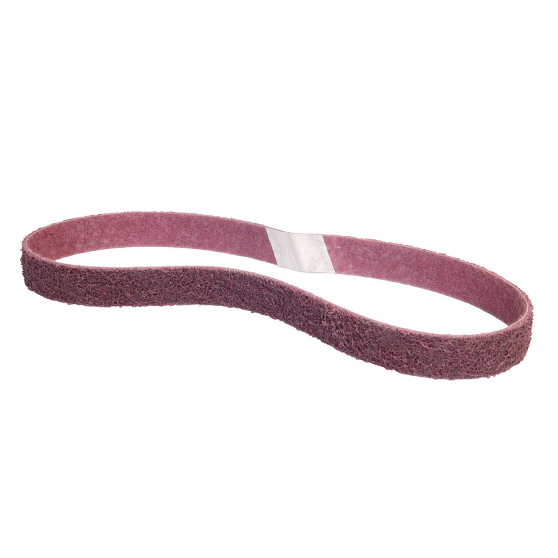 Norton Abrasives Norton Bear-Tex Rapid Prep 55310 Non-Woven Sanding File Belt, 18 in L x 1/2 in W, 1