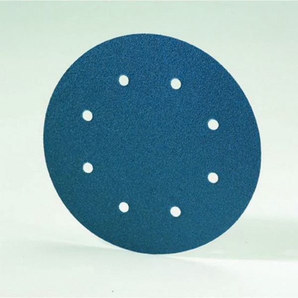 Norton BlueFire 23598 H875 Series Vacuum Sanding Disc, 8 in, 36 Grit, Zirconia Alumina, NorGrip
