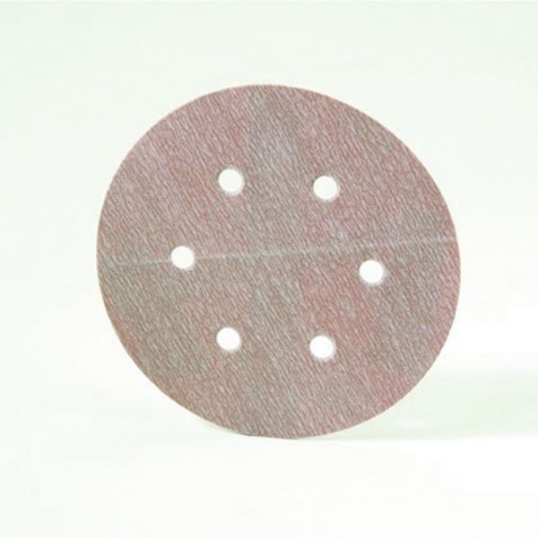 Norton A275OP 31600 Vacuum NorGrip Sanding Disc, 6 in, P80 Grit, Aluminum Oxide, Hook and Loop Attac