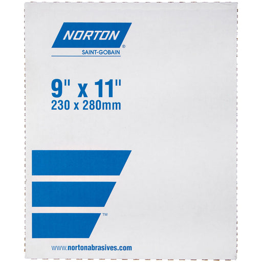 Norton Abrasives Norton A275OP 31628 Sanding Sheet, 9 in W x 11 in L, P240 Grit — Brown