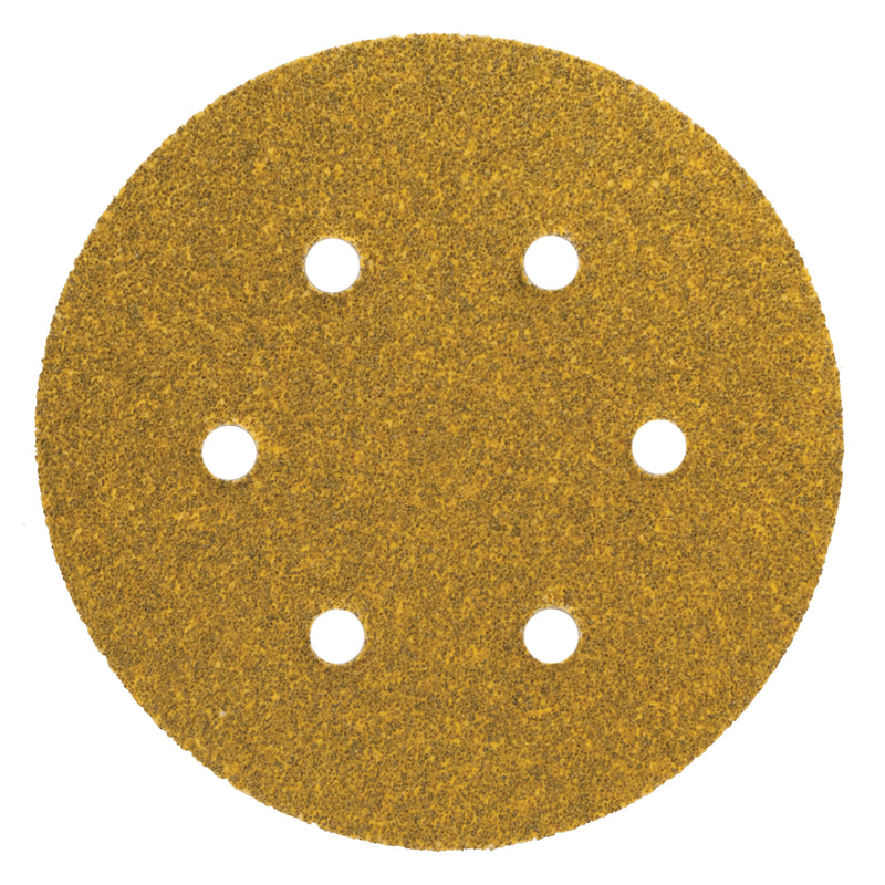 Gold Reserve 34793 6 in P320 Vacuum Sanding Disc, Extra Fine Grit, Aluminum Oxide, Hook and