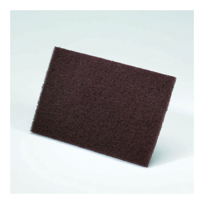 Norton Abrasives Norton Bear-Tex 58000 Non-Woven Perforated Scuff Pad, 6 in W x 9 in L — Maroon