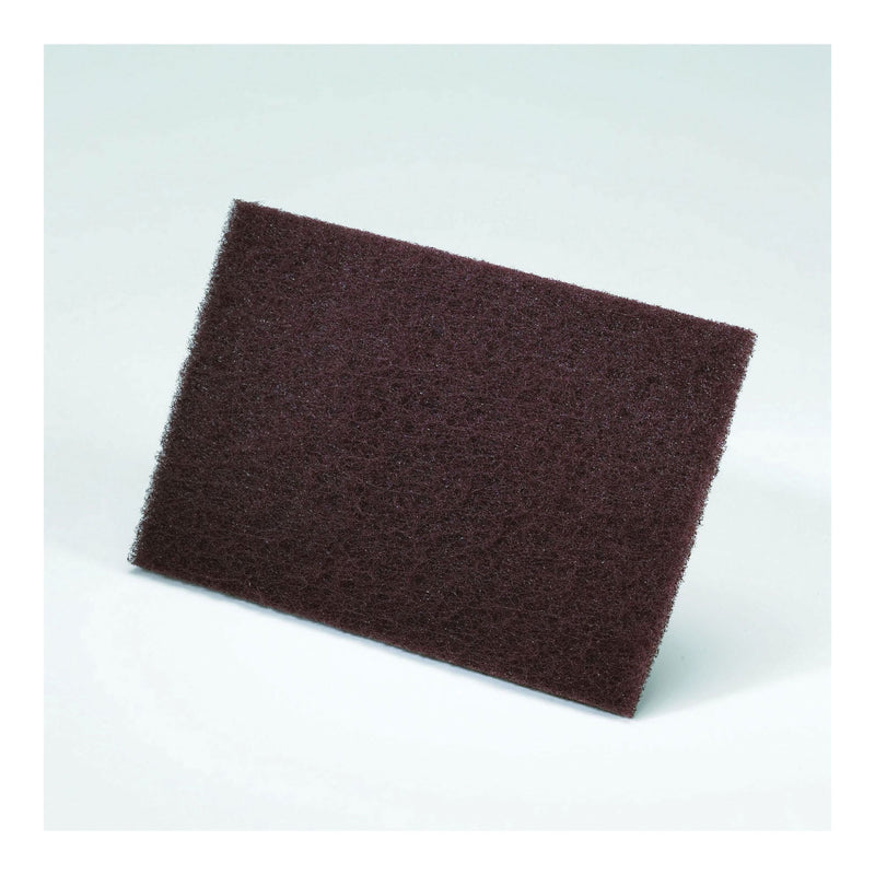 Norton Abrasives Norton Bear-Tex 58000 Non-Woven Perforated Scuff Pad, 6 in W x 9 in L — Maroon