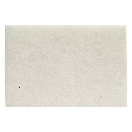 Norton Abrasives Norton Bear-Tex 58001 Non-Woven Perforated Scuff Pad, 6 in W x 9 in L — White
